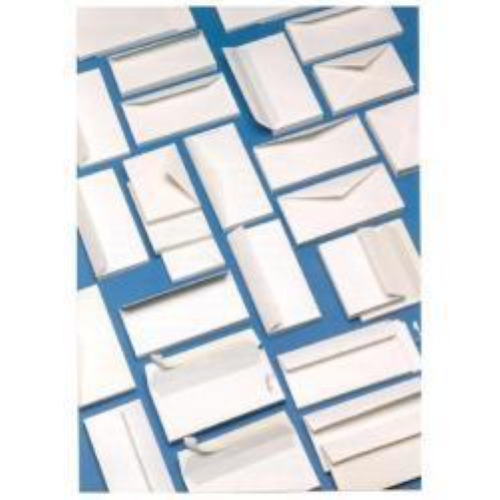 BLASETTI BUSTE DI CATA SENZA FINESTRA GOMMATA 120X180 mm 100 GR BIANCO CONF 500 Pz.
